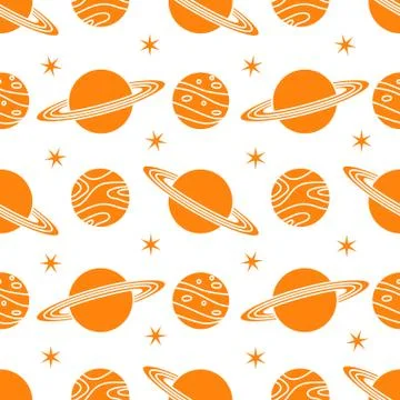 Space vector seamless pattern Astronomy Science Stock Illustration