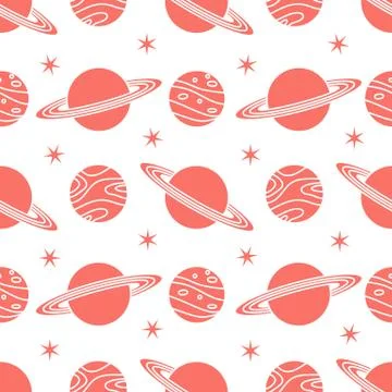 Space vector seamless pattern Astronomy Science 스톡 일러스트