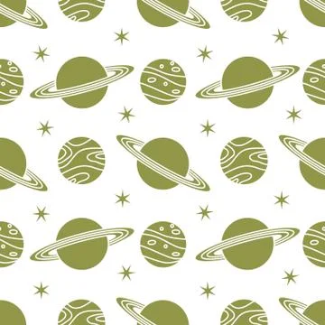 Space vector seamless pattern Astronomy Science Stock Illustration