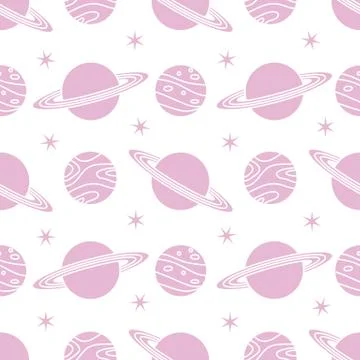 Space vector seamless pattern Astronomy Science Stock Illustration