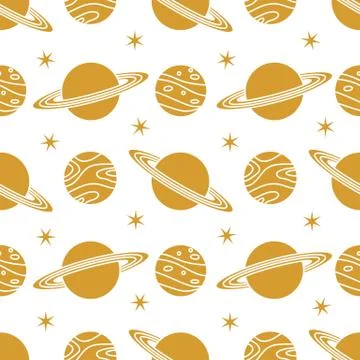 Space vector seamless pattern Astronomy Science 스톡 일러스트