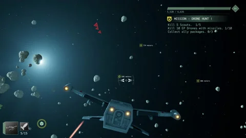 Space Video Game Asteroids and Aliens Stock Footage 210796895