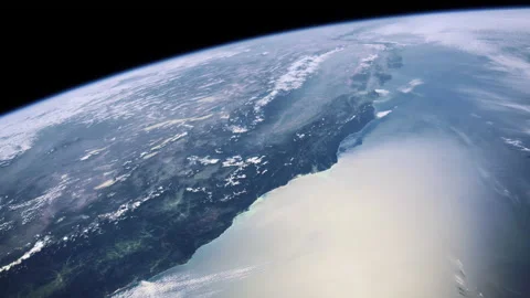 Space View From The International Space Station Orbiting Earth Stock Footage 171643736