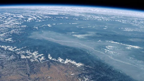 Space View From The International Space Station Orbiting Earth Stock Footage 171643866