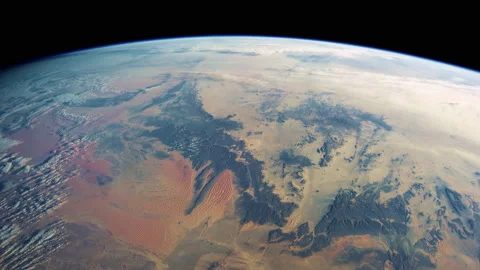 Space View From The International Space Station Orbiting Earth Stock Footage 171644480