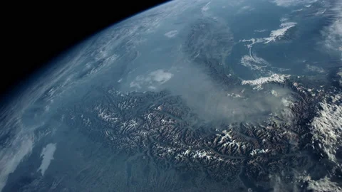 Space View From The International Space Station Orbiting Earth Stock Footage 171644715