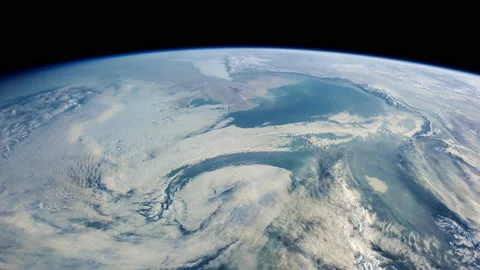 Space View From The International Space Station Orbiting Earth Stock Footage 171645792