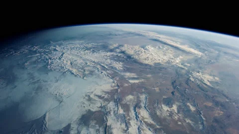 Space View From The International Space Station Orbiting Earth Stock Footage 171646038
