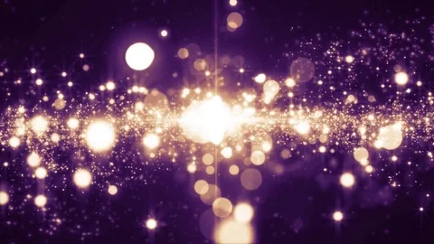 Space violet background with particles. Space lilac dust with stars on black  Vídeo Stock 82446171