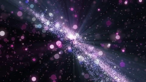Space violet background with particles. Space lilac dust with stars on black  Stock Footage 82471996