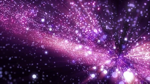 Space violet background with particles. Space lilac dust with stars on black  Видео 82491473
