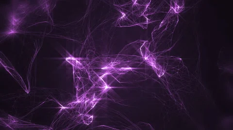 Space violet with particles and waves. Stock Footage 65432543