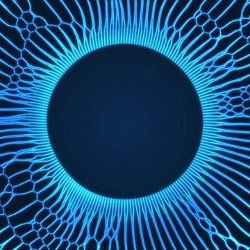 Space vortex. Black hole made from Flying Particles. Abstract Background. Stock Illustration