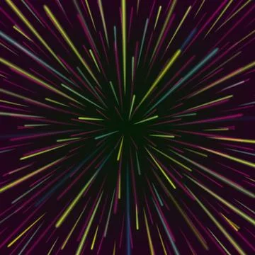Space Vortex Vector. Abstract Background With Star Warp, Stars Burst Or Stock Illustration