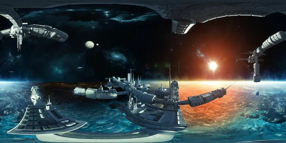 Space VR Stock Illustration