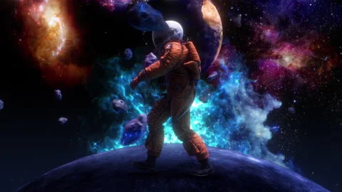 Space Walk 01 Stock Footage 272631308