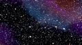 Space warp speed hyperspace journey through starfield nebula loop HD Footage