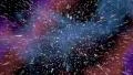 Space warp speed hyperspace travel through starfield nebula HD Footage