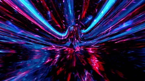 Space warp tunnel CG loop background b1 Stock Footage 312076652