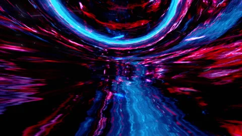 Space warp tunnel CG loop background c1 Stock Footage 312077168