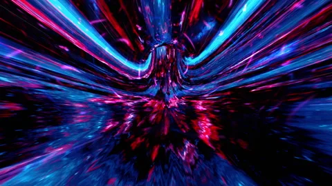 Space warp tunnel CG loop background d1 Video stock 312077219
