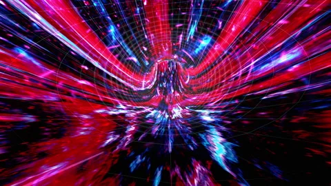 Space warp tunnel CG loop background b2 Video stock 313129078