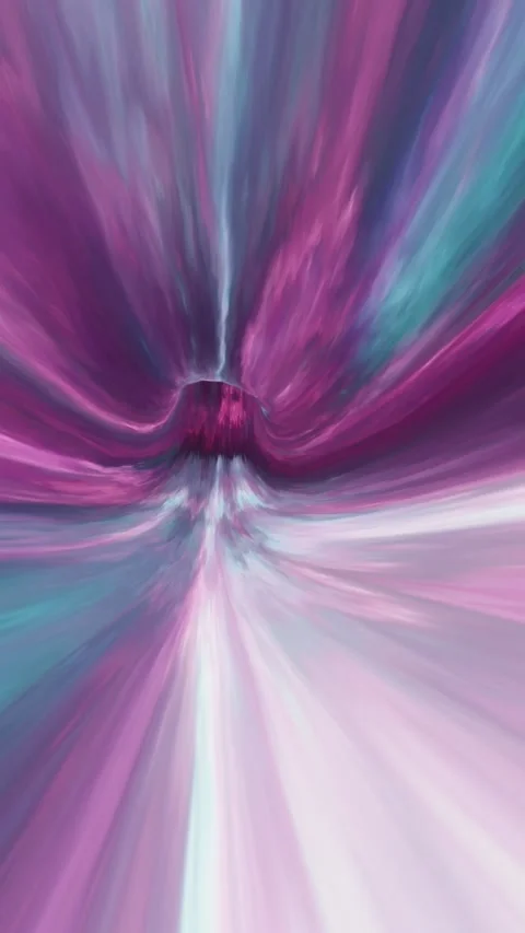 Space warp tunnel with glowing vortex, starfield trails, seamless loop, cosmic Stock Footage 319086259