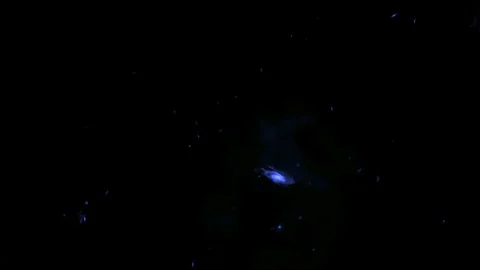 Space Water In Motion. Space Trip To Star In Soft Blue Color Stock Footage 103374234