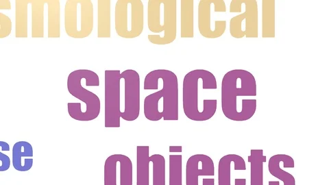 Space Word Cloud Animated Isolated On Wh... | Stock Video | Pond5