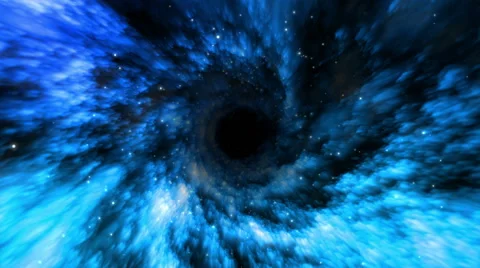Space Wormhole Tunnel (Time Travel) Stock Footage