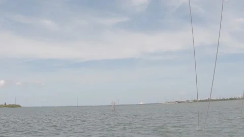 Space X Falcon 9 Transporter 5 Booster Landing Stock Footage 195504211