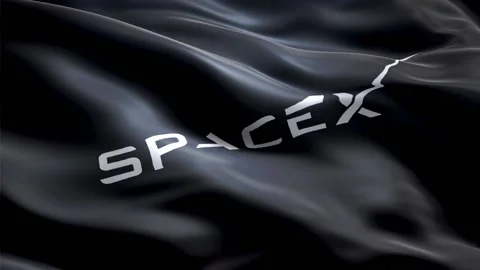 Space X Flag Stock Footage 235854545