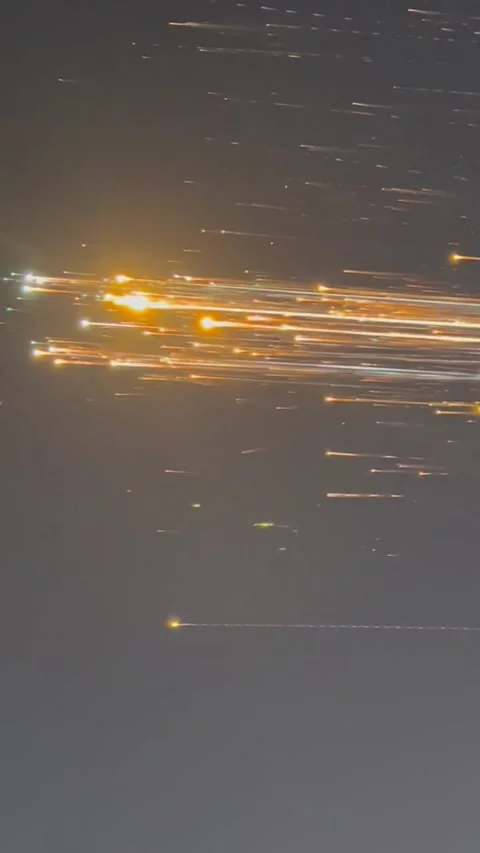 Space X Lunch Debris, Pine Cay, Turks and Cacios - 21 Jan 2025 Stock Footage 299660796