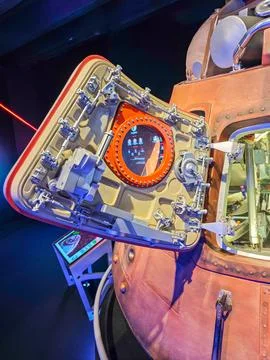 Spacecraft Cabin on Display Stock Photos