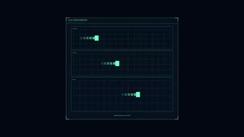 Spacecraft Docking Approach HUD Seamless Loop Stock Footage 342079250