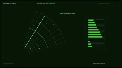 Spacecraft Flight Computer Vector Display Seamless Loop Stock Footage 342080908