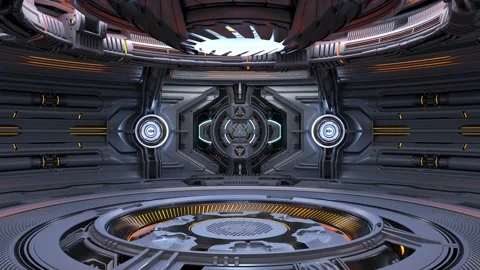 Spacecraft interior Video stock 251749412