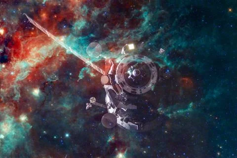 Spacecraft Launch Into Space. Elements of this image furnished by NASA Stock Photos