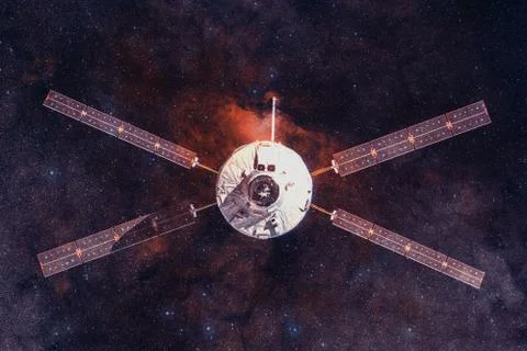 Spacecraft Launch Into Space. Elements of this image furnished by NASA Stock Photos