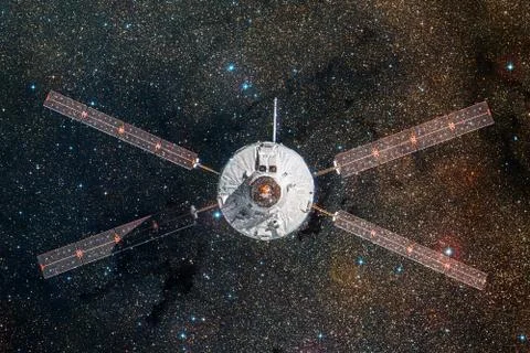 Spacecraft Launch Into Space. Elements of this image furnished by NASA Stock Photos