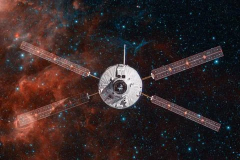 Spacecraft Launch Into Space. Elements of this image furnished by NASA Stock Photos