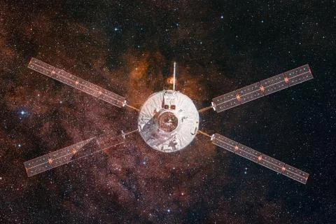 Spacecraft Launch Into Space. Elements of this image furnished by NASA Stock Photos