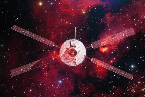 Spacecraft Launch Into Space. Elements of this image furnished by NASA 写真素材