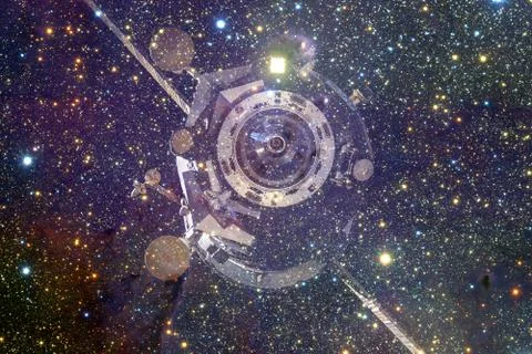Spacecraft Launch Into Space. Elements of this image furnished by NASA Stock Photos