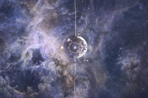  Spacecraft Launch Into Space. Elements of this image furnished by NASA Sp... Stock Photos
