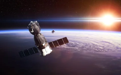 Spacecraft Launch Into Space Foto stock