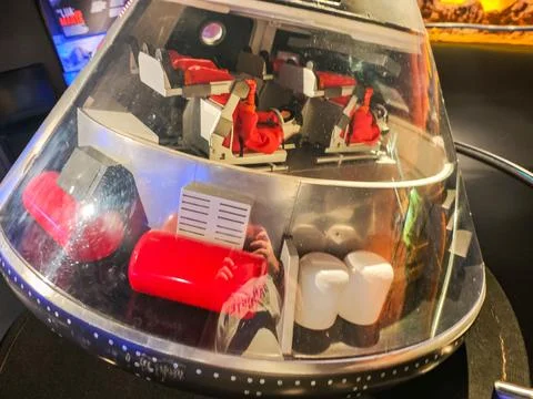 Spacecraft Model on Display Stock Photos