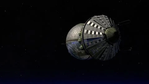 Spacecraft In Orbit - Vostok Stock Illustration