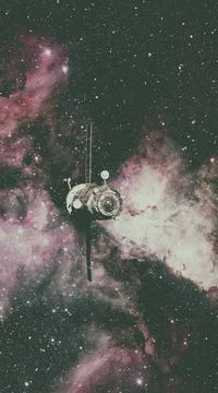 Spacecraft Progress orbiting the earth. Spacecraft Progress orbiting the e... 库存照片