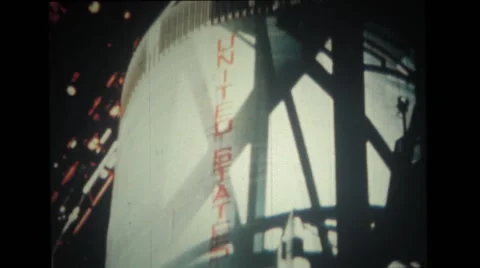 Spacecraft reading "United States" Stock Footage 39912643